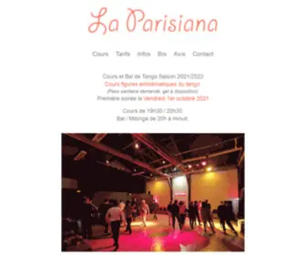 Tangoarno.com(Cours de tango argentin à Paris pour apprendre) Screenshot