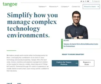 Tangoe.com(Technology Expense Management Solutions) Screenshot
