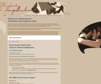 Tangoembrace.com(Argentine tango) Screenshot