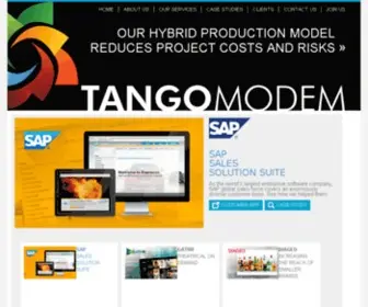 Tangomodem.com(Tango Modem) Screenshot