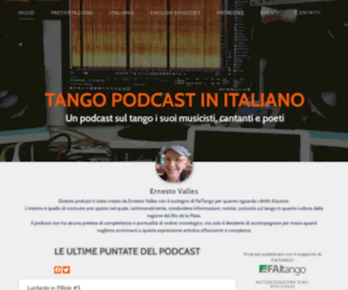Tangopodcast.net(Podcast sul tango) Screenshot