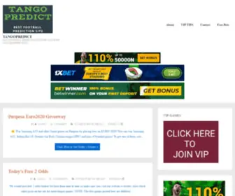 Tangopredict.com Screenshot