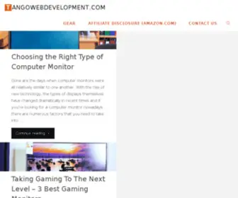 Tangowebdevelopment.com(Advices about facilitating our lives with tech) Screenshot