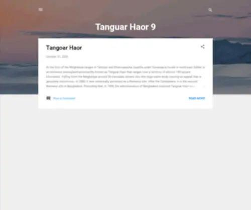 Tanguar-Haor.blogspot.com(Tanguar Haor) Screenshot