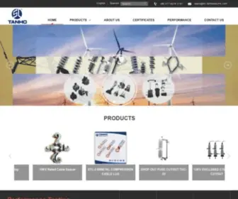 Tanhoelectric.com(INSULATED OVER HEAD LINES CONNECTOR) Screenshot