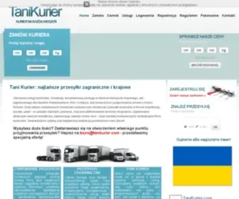 Tanikurier.com(Tani kurier) Screenshot