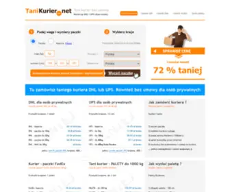 Tanikurier.net(Tu zamówisz kuriera DHL i UPS) Screenshot