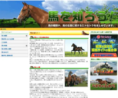 Tanintl.com(馬の品種や、そ) Screenshot