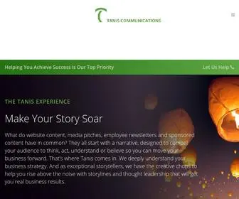 Taniscomm.com(Tanis Communications) Screenshot