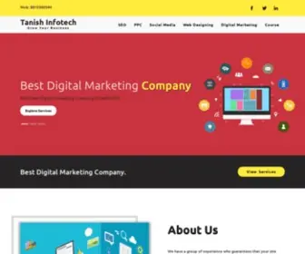 Tanishinfotech.in(Digital Marketing Company in Faridabad) Screenshot