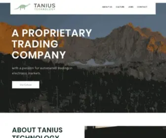 Tanius.com(Tanius Technology) Screenshot