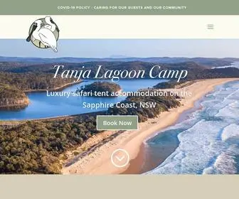 Tanjalagooncamp.com.au(Glamping NSW South Coast) Screenshot