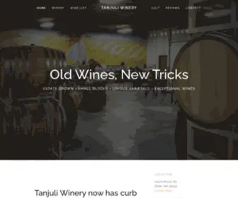 Tanjuli.com(Tanjuli Winery) Screenshot