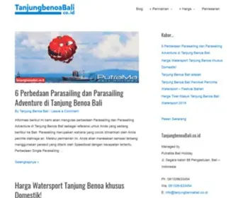 Tanjungbenoabali.co.id(Selamat datang di website resmi Tanjung Benoa Bali watersport) Screenshot