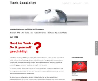 Tank-Spezialist.de(Tanksanierung vom Profi) Screenshot