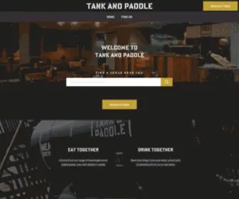 Tankandpaddle.co.uk(Tank and Paddle) Screenshot