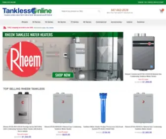 Tanklessonline.com(Tankless Water Heaters Online) Screenshot