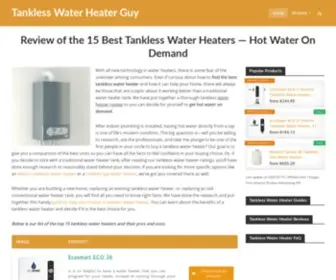 Tanklesswaterheaterguy.com(15 Best Tankless Water Heaters) Screenshot