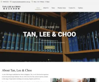 Tanleeandchoo.com.sg(陳 李 及 朱 律 師 樓) Screenshot