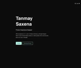 Tanmaysaxena.com(Tanmay Saxena) Screenshot