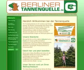 Tannenquelle.de(Weihnachtsbaum Handel Berlin Zehlendorf Steglitz Dahlem) Screenshot