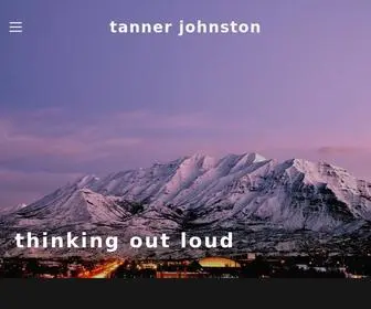 Tanner-Johnston.com(Tanner johnston) Screenshot