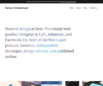 Tannerchristensen.com(Tanner Christensen) Screenshot