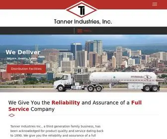 Tannerind.com(Tanner Industries) Screenshot