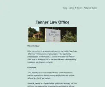 Tannerlawoffice.com(Tanner Law Office PLLC) Screenshot