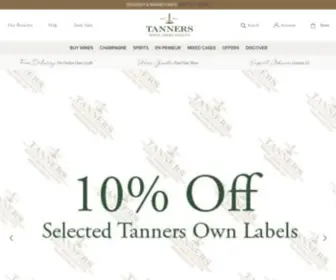 Tanners-Wines.co.uk(Fine wine direct to your door. Buy wine that you'll love from Tanners Wines) Screenshot