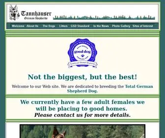 Tannhausershepherds.com(Tannhäuser Shepherds) Screenshot