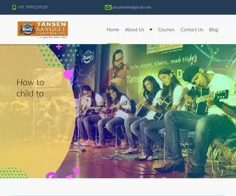 Tansensangeetmahavidyalaya.com(Tansen Sangeet Mahavidyalaya) Screenshot