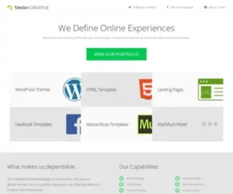 Tanshcreative.com(A creative design and brand consultancy) Screenshot