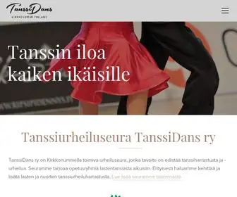 Tanssidans.com(TanssiDans ry tarjoaa tanssin riemua kaikille) Screenshot