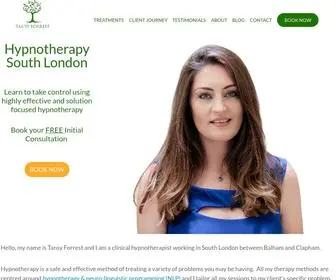 Tansyforrest.com(Hypnothreapy South London) Screenshot