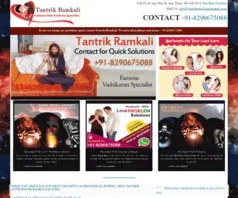 Tantrikastrologerramkali.com(Tantrik Astrologer Ramkali) Screenshot