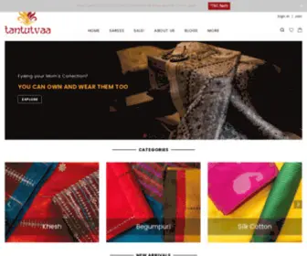 Tantutvaa.com(Buy handloom and handcrafted sarees from Eastern India) Screenshot