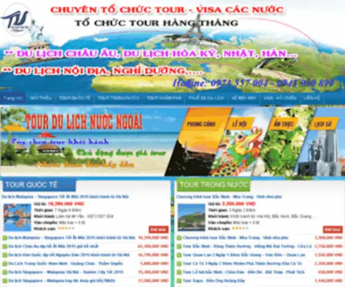 Tanviettravel.com(Công ty Du Lịch Tân Việt) Screenshot