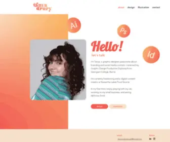 Tanyadrury.com(Graphic Designer) Screenshot