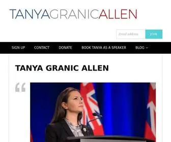 Tanyagranicallen.com(Tanya Granic Allen) Screenshot