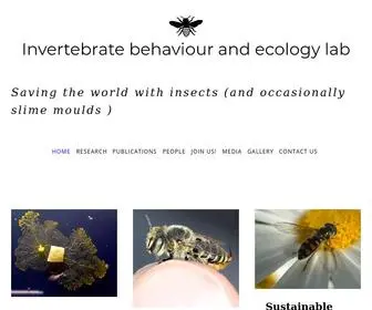 Tanyalatty.com(Invertebrate Behaviour and Ecology Lab) Screenshot