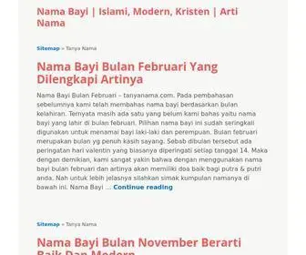 Tanyanama.com(Nama Bayi) Screenshot