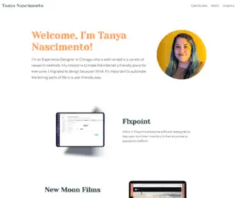 Tanyanascimento.com(Tanya Nascimento's Design Portfolio) Screenshot