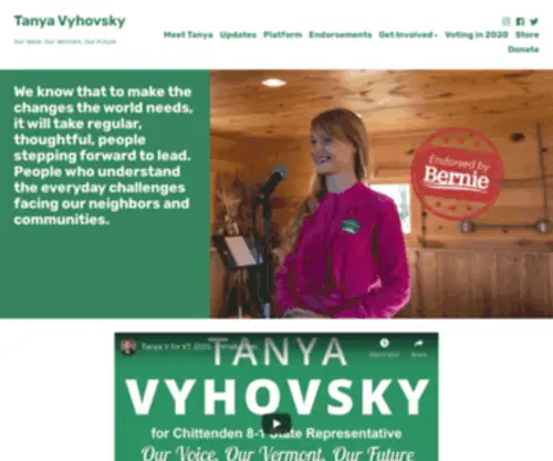 TanyavForvt.com(Our Voice) Screenshot