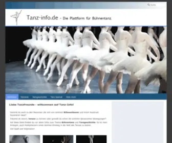 Tanz-Info.de(Bühnentanz) Screenshot