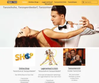 Tanz-Taxi.com(Tanzschuhe, Tanzsportbedarf & Tanzunterricht) Screenshot