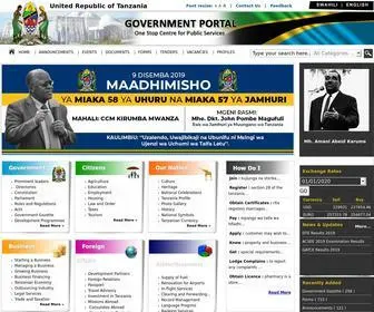 Tanzania.go.tz(Tovuti Kuu ya Serikali) Screenshot