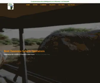 Tanzanianaturaltours.com(Best Tanzania Safaris Operators) Screenshot