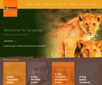 Tanzaniasafaritrips.com(Tanzania Safari Tours) Screenshot