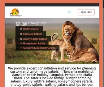 Tanzaniasafarivacation.com(Tanzania Safari Tours Package) Screenshot